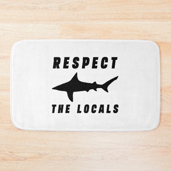 Item preview, Respect The Locals Shark, Shark Lover Gifts, Shark Gift Ideas designed and sold by Stixdesigns.