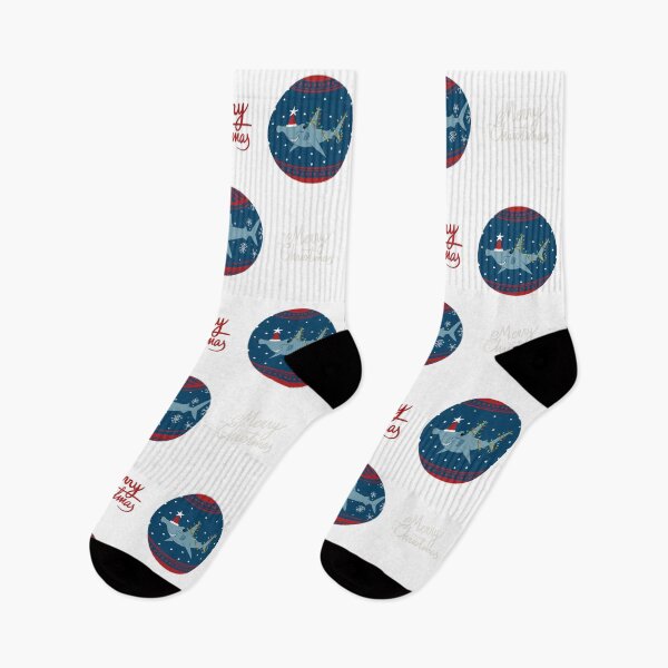 Item preview, SHARKS MERRY CHRISTMAS STICKER PACK designed and sold by BEATRIZ ABAITUA.
