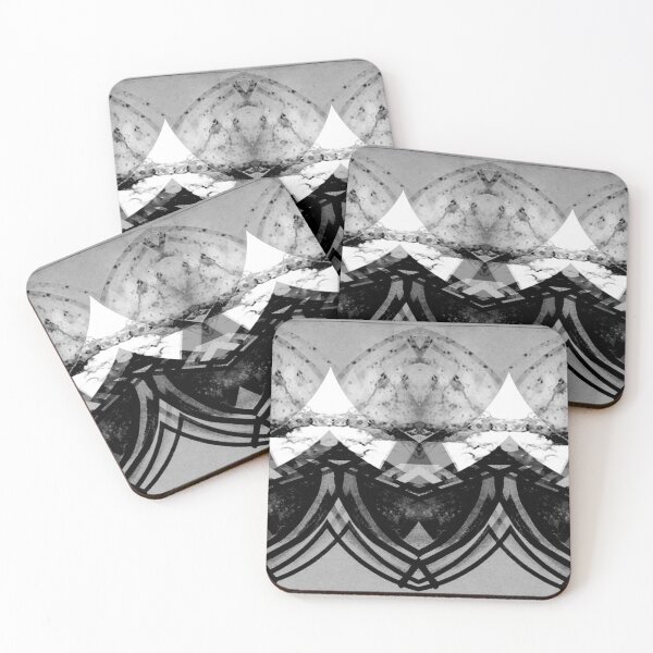Item preview, SMOKEY QUARTZ Black White Abstract Arches designed and sold by Chella-Studio.