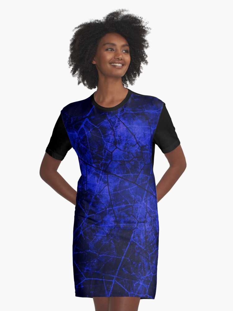 Royal Blue Black Dress