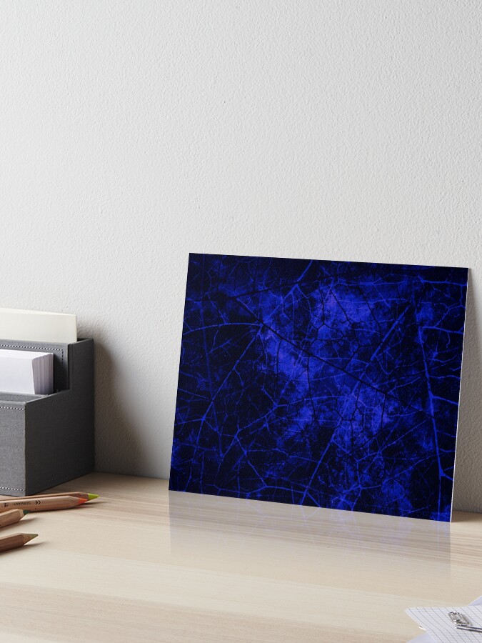 Deep Royal Blue Black Crackle Lacquer Pattern Grunge Texture Art Board  Print for Sale by bexilla