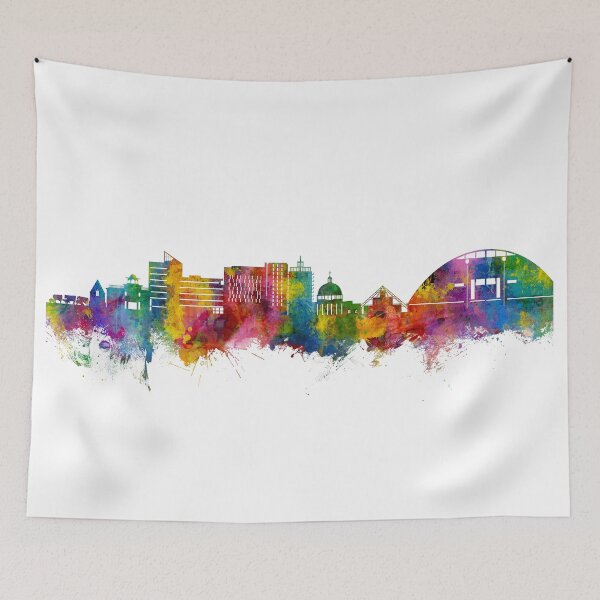 Item preview, Milton Keynes England Skyline designed and sold by ArtPrints.
