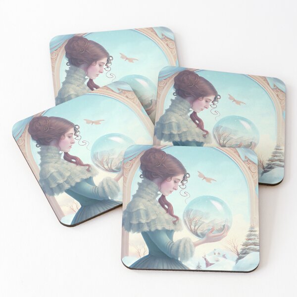 Item preview, Snow Queen holding a magical globe designed and sold by Dreamsinpastel.