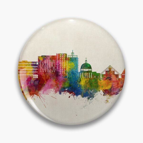 Item preview, Milton Keynes England Skyline designed and sold by ArtPrints.