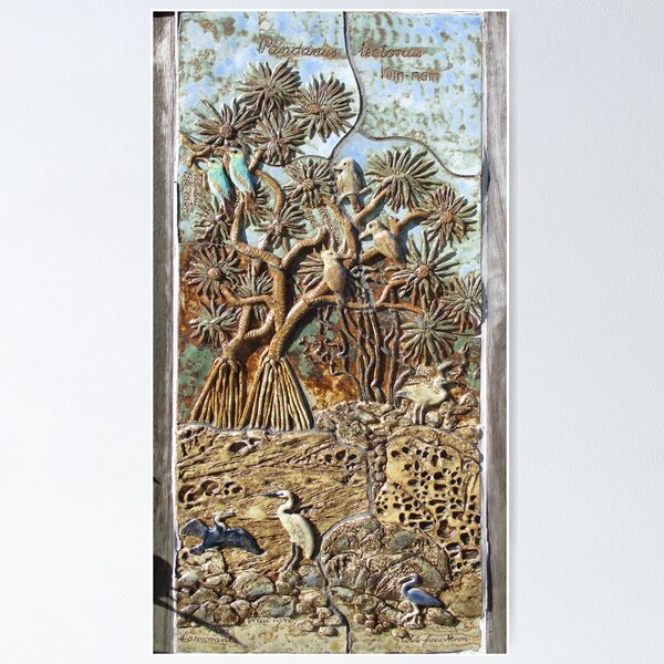 Item preview, Pandanus tectorius Fired Glaze Pottery, Coolum Beach designed and sold by Keith Richardson.