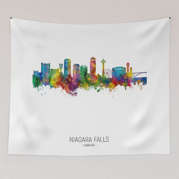 Aperçu de l'œuvre Niagara Falls Canada Skyline créée et vendue par ArtPrints.