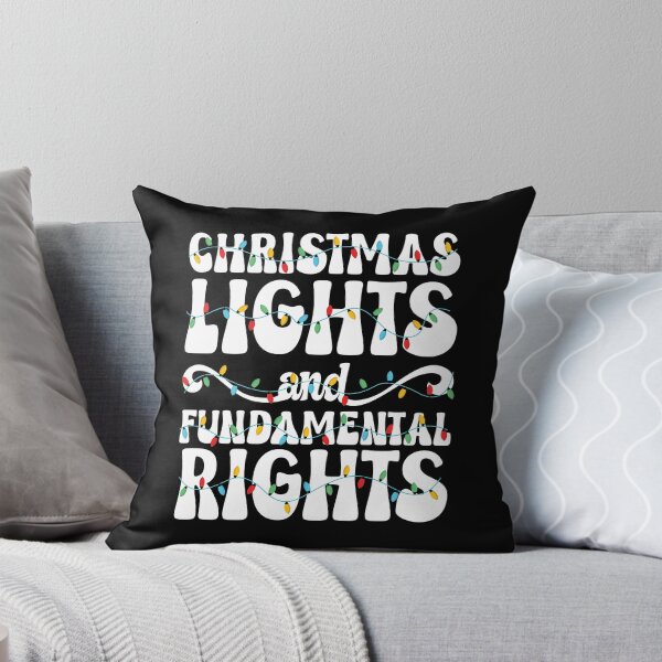 Item preview, Christmas Lights and Fundamental Rights Typography designed and sold by mrhighsky.