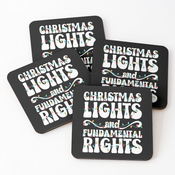 Item preview, Christmas Lights and Fundamental Rights Typography designed and sold by mrhighsky.