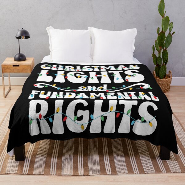 Item preview, Christmas Lights and Fundamental Rights Typography designed and sold by mrhighsky.