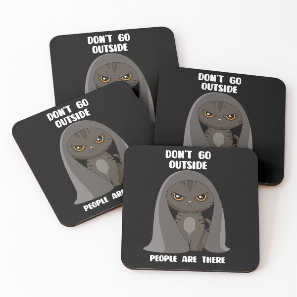 Item preview, Introvert Cat - Don't Go Outside There Are People There designed and sold by MazeMaterials.