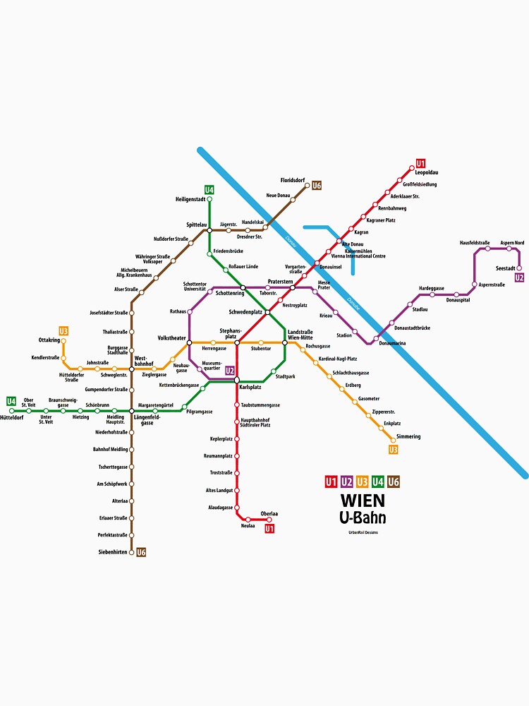 WIEN U-Bahn Map by UrbanRail