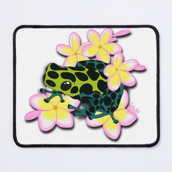 Item preview, Dendrobati Dart Frog and Flowers designed and sold by StitchyWitchy13.