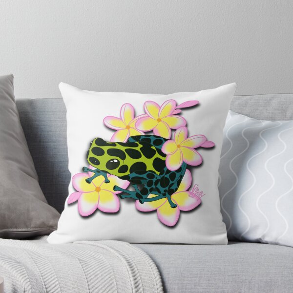 Item preview, Dendrobati Dart Frog and Flowers designed and sold by StitchyWitchy13.