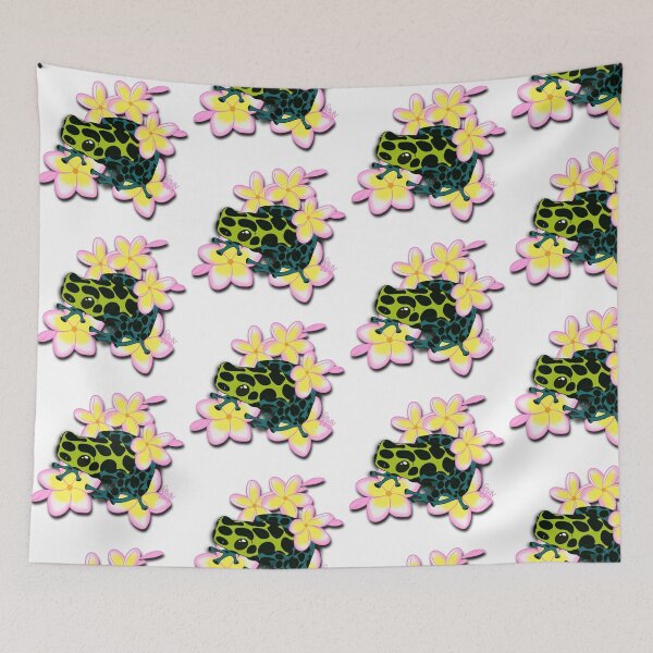 Item preview, Dendrobati Dart Frog and Flowers designed and sold by StitchyWitchy13.