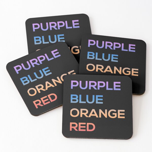 Item preview, Purple, Blue, Orange, Red    designed and sold by ComBossaStudio.