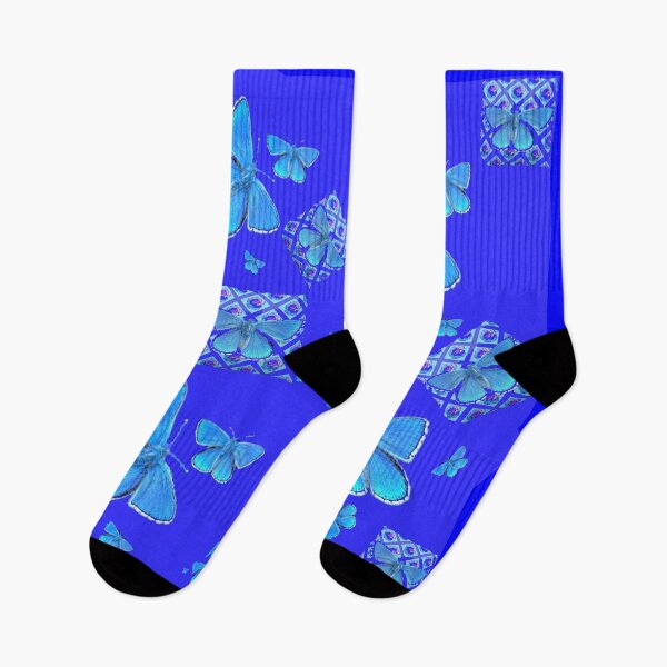 Item preview, ARTISTIC PATTERN BLUE BUTTERFLIES ABSTRACT ART designed and sold by sharlesart.