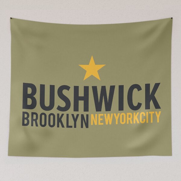 Item preview, New York Brooklyn ,Bushwick Brooklyn lettering, Bushwick logo designed and sold by Boogosh.