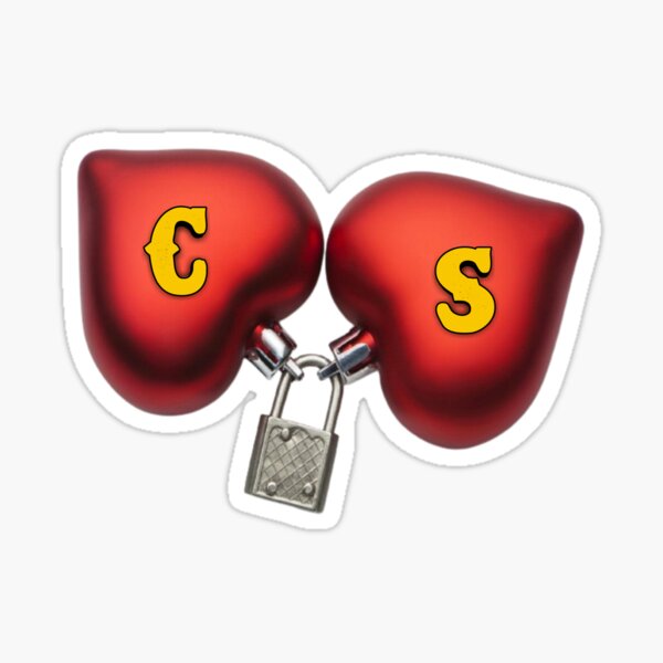 logs mini heart stickers – Letter C design