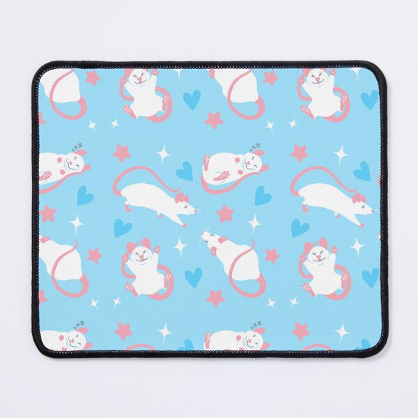Item preview, Trans Pride Rat Pattern Blue designed and sold by Ratfrens.