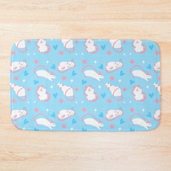 Item preview, Trans Pride Rat Pattern Blue designed and sold by Ratfrens.
