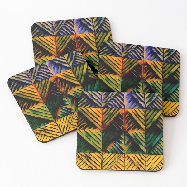 Item preview, Muted triangles in yellow designed and sold by FlossOrFi.
