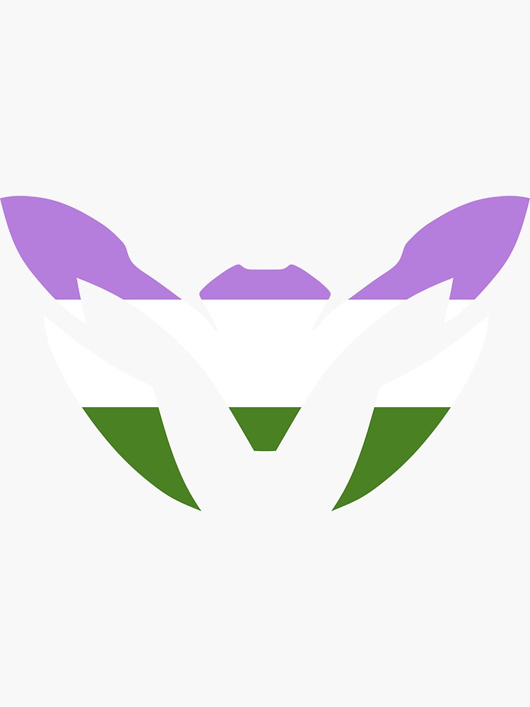 "Genderqueer Max Steel Logo" Sticker for Sale by havensea | Redbubble