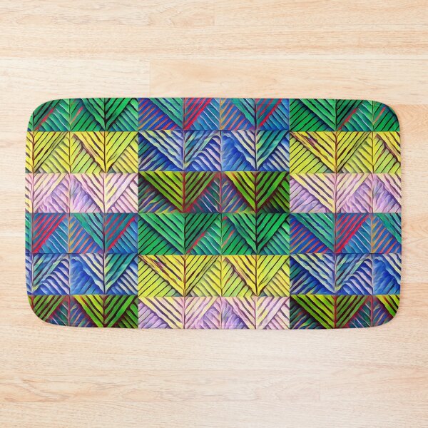Item preview, Muted triangles in multi colours designed and sold by FlossOrFi.