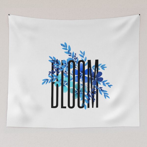 Item preview, Bloom Flowers Blue designed and sold by mambotuna.