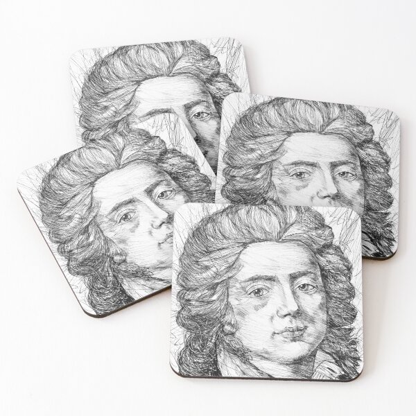 Item preview, JAN POTOCKI black and white pencil portrait designed and sold by lautir.