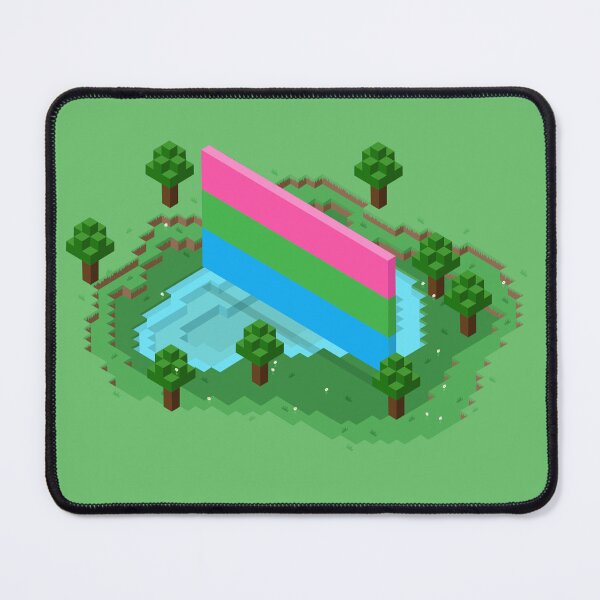 Item preview, Isometric Polysexual Pride Flag designed and sold by Robiscuit.