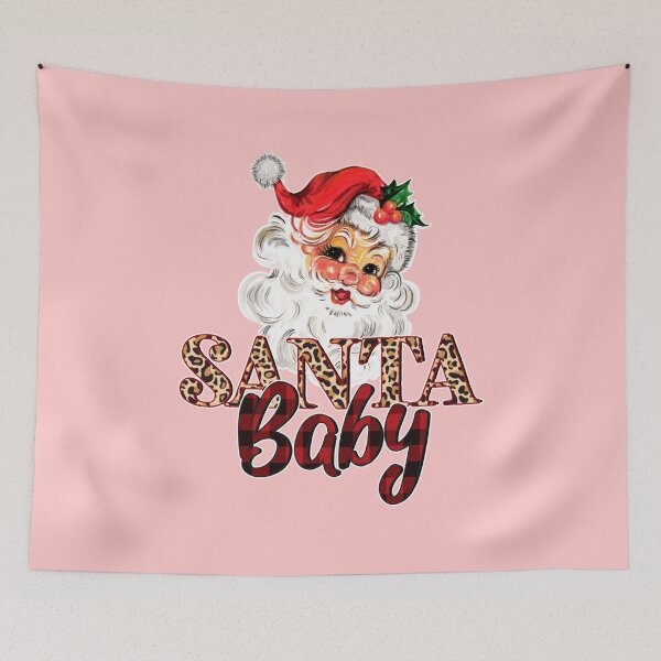 Item preview, Santa baby retro vintage merry Christmas  designed and sold by DesignsbyMona.