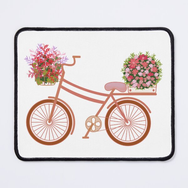 Item preview, Brown Bicycle with Flower designed and sold by happygreenshop.