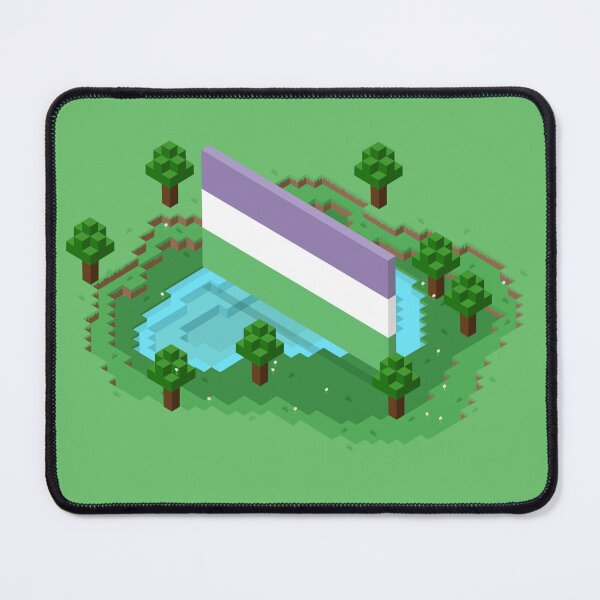 Item preview, Bandera isométrica del orgullo genderqueer designed and sold by Robiscuit.