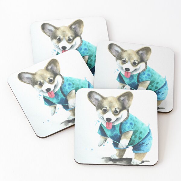 Item preview, cute corgi puppy wearing clothes 1 designed and sold by cutiepeupies.