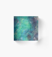 Loving kindness Cold wax abstract Acrylic Block