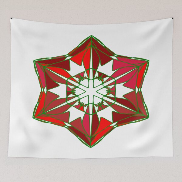 Item preview, Festive snowflake unique design W6 designed and sold by fishpressink.
