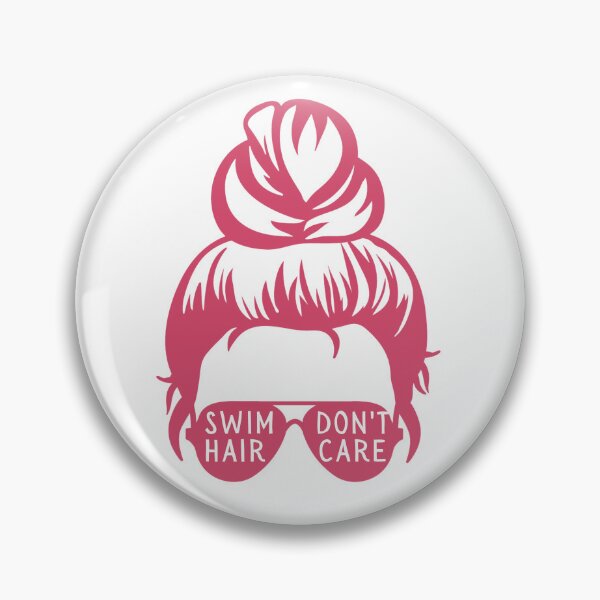 Item preview, Swim Hair Don't Care Pink - Funny Swimmer designed and sold by LoveSynchro.