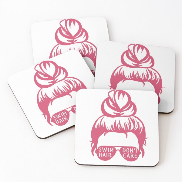Item preview, Swim Hair Don't Care Pink - Funny Swimmer designed and sold by LoveSynchro.