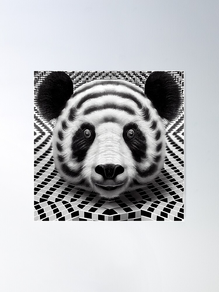 Animals Artwork Black And White Giant Panda BW Throw Pillow