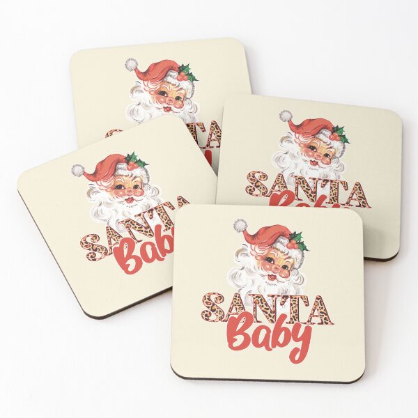 Item preview, Santa baby retro Christmas vintage designs designed and sold by ArtfulGiftShop.