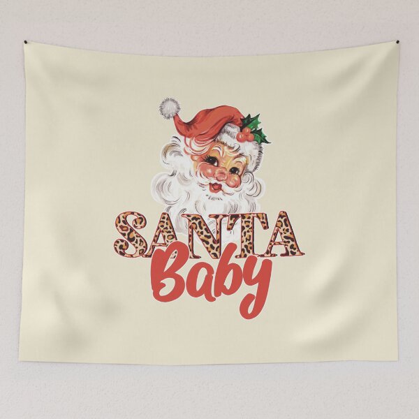 Item preview, Santa baby retro Christmas vintage designs designed and sold by ArtfulGiftShop.
