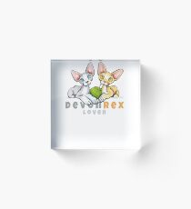 Devon Rex Lover Acrylic Block