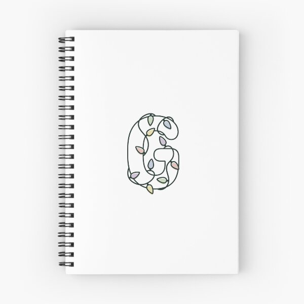 Item preview, Letter G with Christmas Lights Winter Holidays Monogram Capital letter G designed and sold by KateBilous.