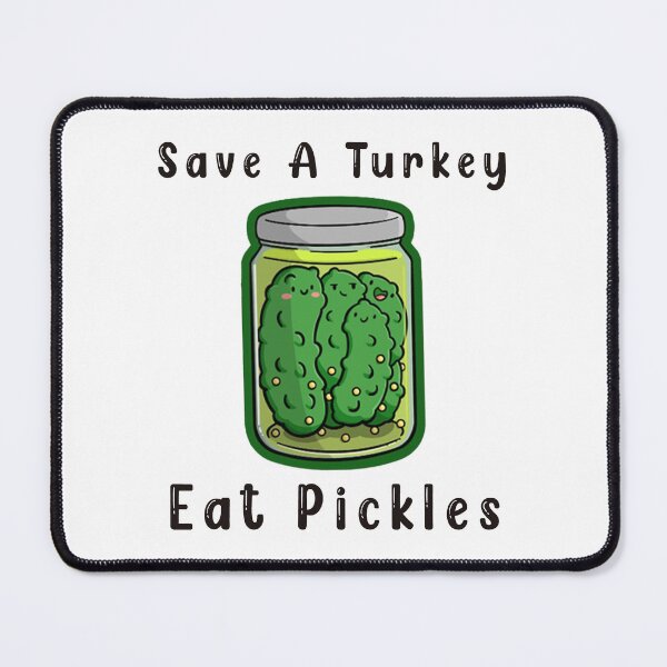 Item preview, Save A Turkey Eat A Pickles Funny Thanksgiving - Pickle Lovers Gifts designed and sold by Stixdesigns.