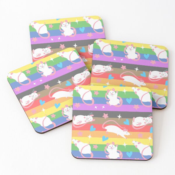 Item preview, LGBTQ Pride Rat Pattern Rainbow designed and sold by Ratfrens.