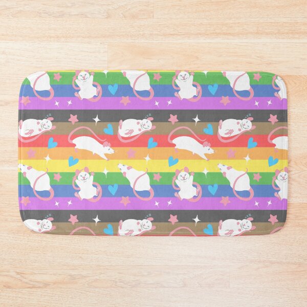 Item preview, LGBTQ Pride Rat Pattern Rainbow designed and sold by Ratfrens.