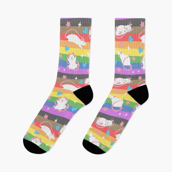 Item preview, LGBTQ Pride Rat Pattern Rainbow designed and sold by Ratfrens.
