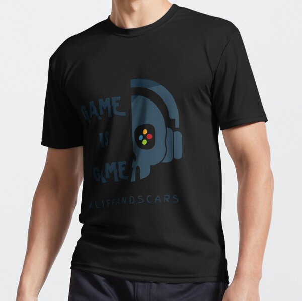 Design de camiseta gamer life is a game