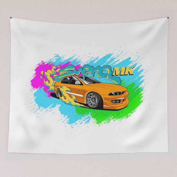 Item preview, Orange Supra MK Neon designed and sold by ReidDesigns.