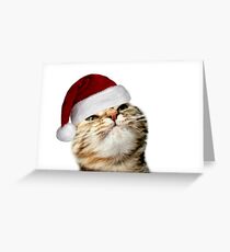 Weihnachten ist über mich Grußkarte